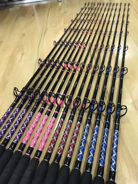 Kingfish Custom Colored Rods Full