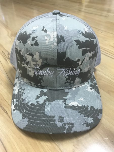 Connley Fishing Hat Pixel Grey and White Camo