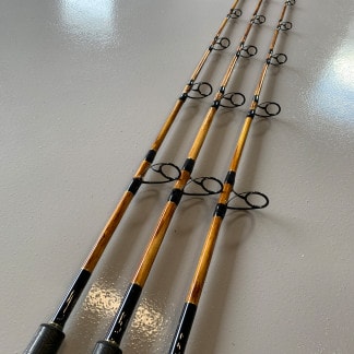 7’ Sailfish Spin 15-50 Rods Painted Wood Grain Rods Feature