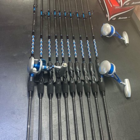 BLACK FRIDAY SPECIAL Blue/Silver 6'6 or 7' Sailfish Spin 15-50# Bundle - Connley  Fishing